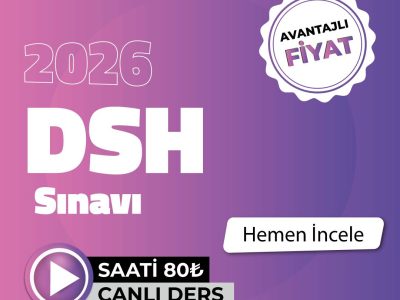 DSH-Almanca Yeterlik Sınavına Hazırlık
