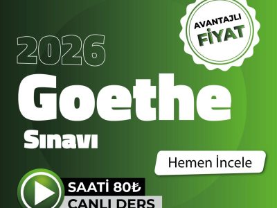 Goethe Sınavlarına Hazırlık Kursu